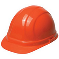 Hard Hat with ratchet adjustment and 6 point nylon suspension in Hi-Viz Orange